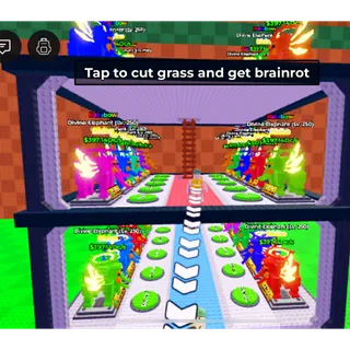 (Full base) x30 Rainbow Devine Elephant Level 250 Very OP Cut Grass for Brainrots 🔥Fast delivery ⚡