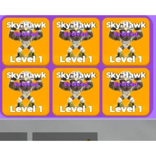 💪6x Sky Hawk Evolved + 1 Aura Bundle Muscle Legends 🔥Fast delivery ⚡(Required Rebirth 15)