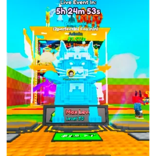 I2PERFECTINI FOXININI MAX LEVEL 🦊 120% STRONGER - ADMIN Be a lucky block ⚡