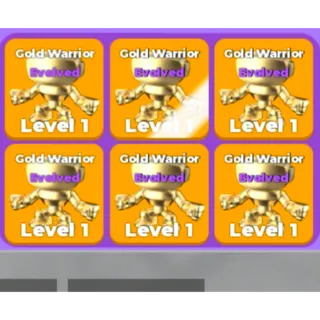 💪6x Golden Warrior Evolved + 1 Aura Bundle Muscle Legends 🔥Fast delivery ⚡(Required Rebirth 30)