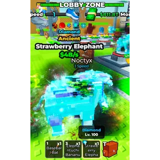 Diamond Strawberry Elephant Ancient 