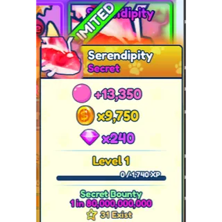 1x Shiny Serendipity BGSI