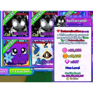 1x Mythic Reincarnation BGSI