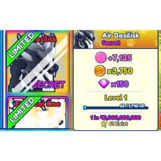 1x Shiny Air Basilisk BGSI