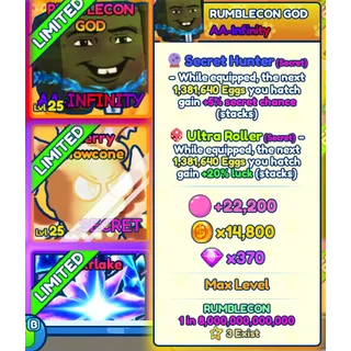 1x Shiny Rumblecon god BGSI