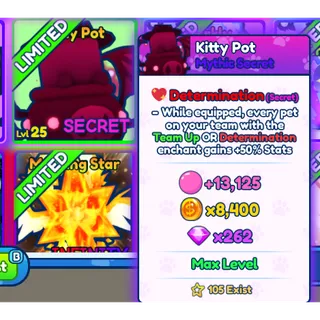 2x Mythic Kitty Pot BGSI