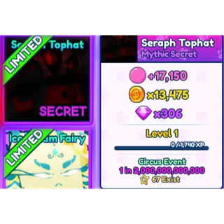 1x Mythic Seraph Tophat BGSI