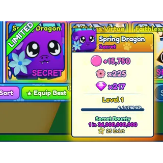1x Shiny Spring Dragon BGSI