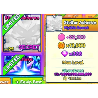 1x Shiny Mythic Stellar Acheron BGSI