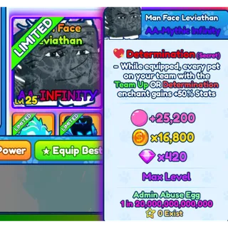 1x Mythic Man Face Leviathan BGSI