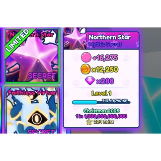 1x Mythic Northern Star BGSI