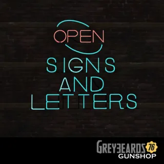 Plan | Signs & Letters (Neon)