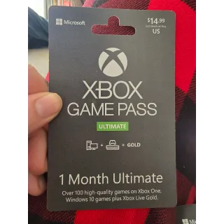 Xbox Game Pass Ultimate 1-month