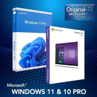 Microsoft Windows 10 Pro / Windows 11 Pro Genuine License Serial Key GLOBAL KEY