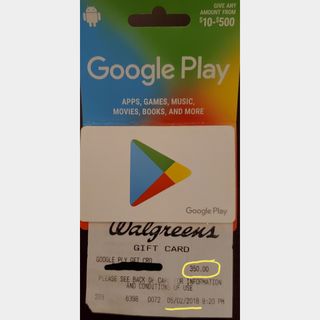  Google Play gift card - give the gift of games, apps