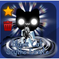 Black Cat Scythe Emote - Blade Ball