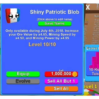 10x shiny patriotic blob 