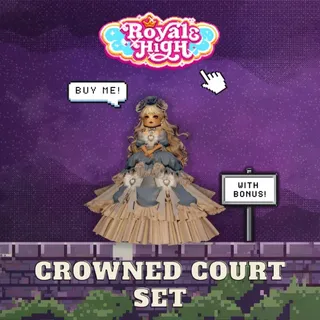 Crowned Court Set + BONUS | Royale High – Guaranteed Delivery (Read Description)