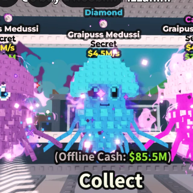 Graipuss Medussi Pet – Steal A Brainrot Roblox Secret Series – Fast Ship, Purple Yellow Green – Fast & Cheapest