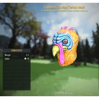 Fasnacht Glowing Turkey Mask
