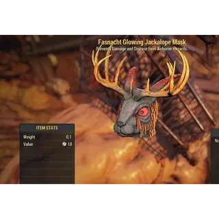 Fasnacht Glowing Jackalope Mask