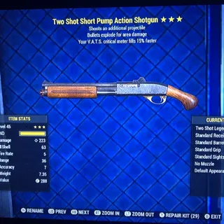 Weapon | TSE15 crit Pump Shotgun