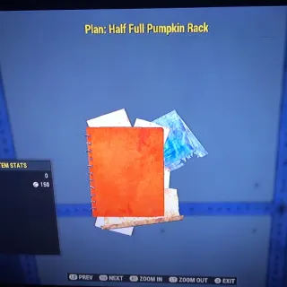 Half Full Pumpkin Rack