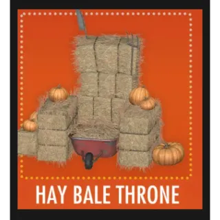 Hay Bale Throne