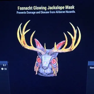 Glowing Jackalope Mask