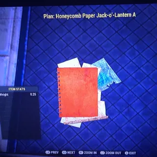 Honeycomb Paper Jack O Lantern A