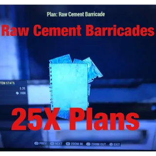 Raw Cement Barricade
