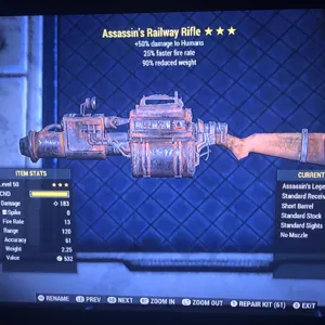 Weapon | A25 Railway Rifle