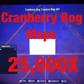 Cranberry Bog Treasure Maps
