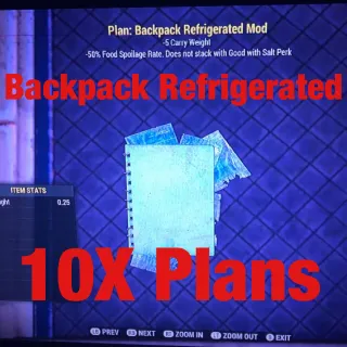 Backpack Refrigerated Mod