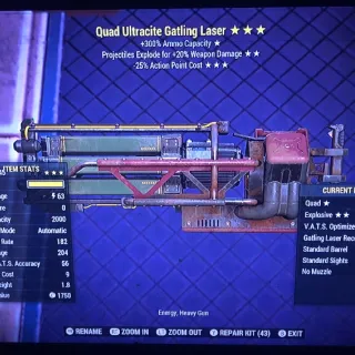 QE25 Gatling Laser