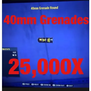 40mm Grenade round