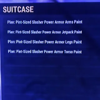 Pint Sized Slasher Power Armor Paints