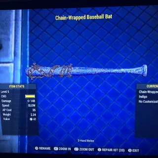 Indigo Baseball Bat