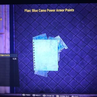 Blue Camo Power Armor Paint