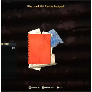 Vault Girl Plushie Backpack