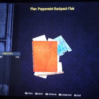 Peppermint Backpack Flair