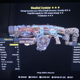 Bloodied Explosive Cryolator