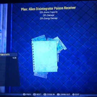 Alien Disintegrator Posion Receiver