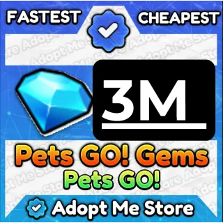 Pets go 3m gems