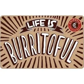 $75.00 Chipotle egift card