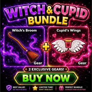 witch and Cupid wings