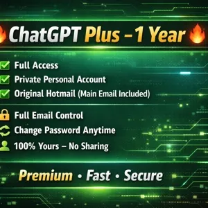ChatGPT Plus – 1 Year Full Access (Personal Account) 