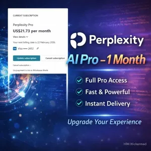 Perplexity AI Pro – 1 Month Subscription | Instant Delivery