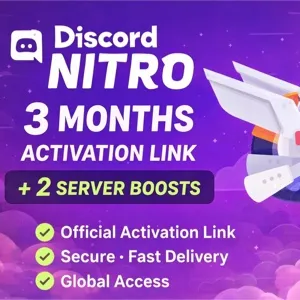 🟣🌎Discord Nitro 3 Months + 2 Boosts 🟣🌎-INSTANT DELIVERY