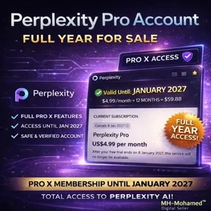 Perplexity AI Pro – 1 Year Subscription (Full Access)